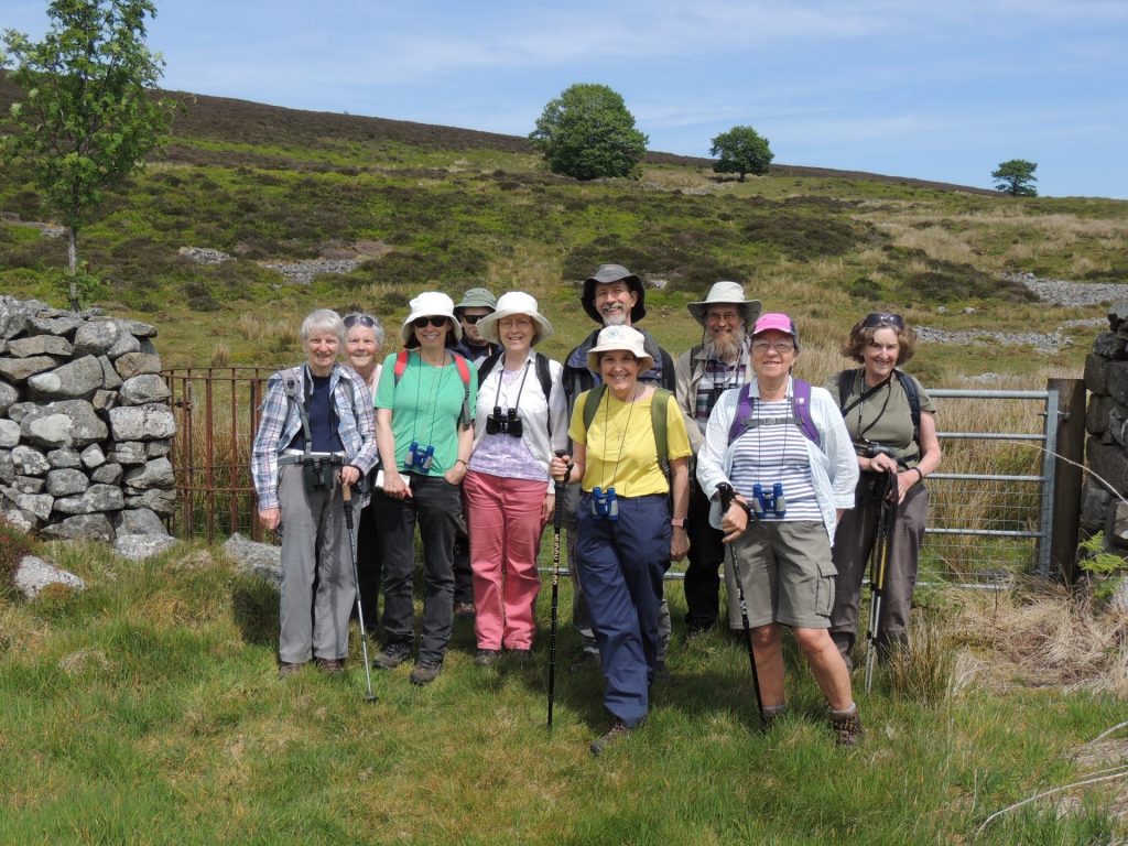 Volunteers on a wildlife walk in the Amman Valley